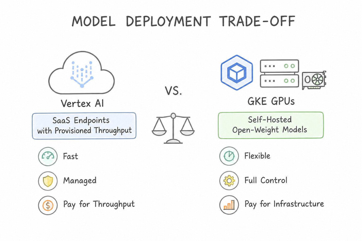Managed SaaS Endpoints vs. Self-Hosted Open-Weight Models on GKE