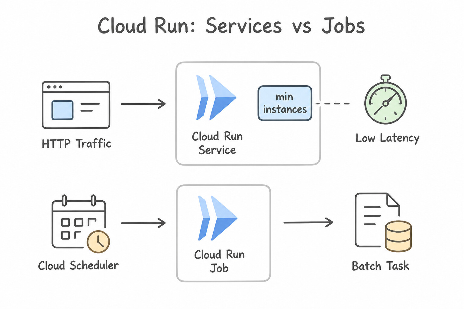 Cloud Run Services vs. Cloud Run Jobs for Agent Workloads