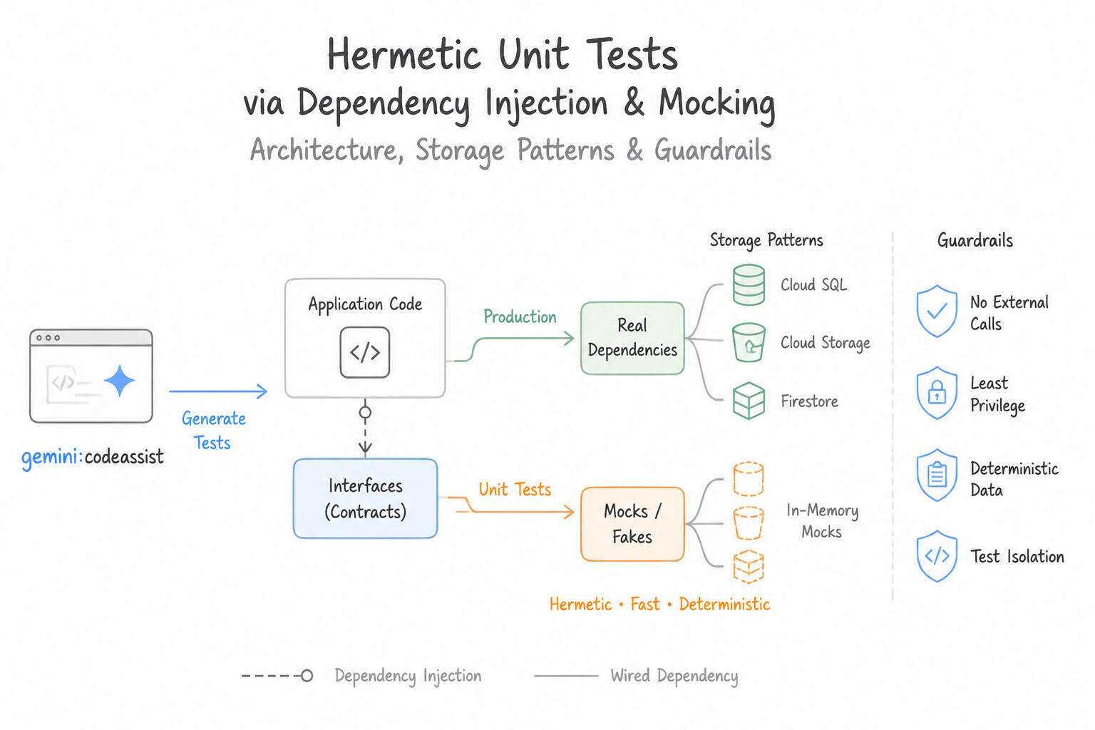 Hermetic Unit Tests via Dependency Injection & Mocking Architecture (2.3a)