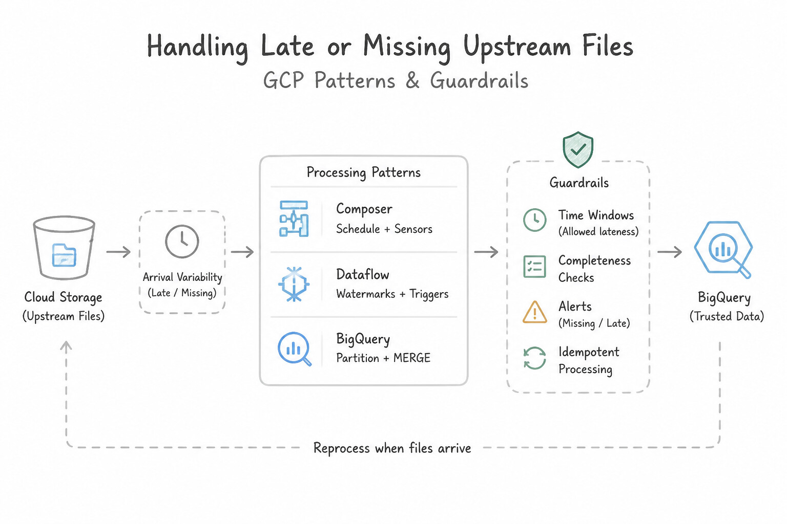 Handling Late or Missing Upstream Files Architecture (1.2b)