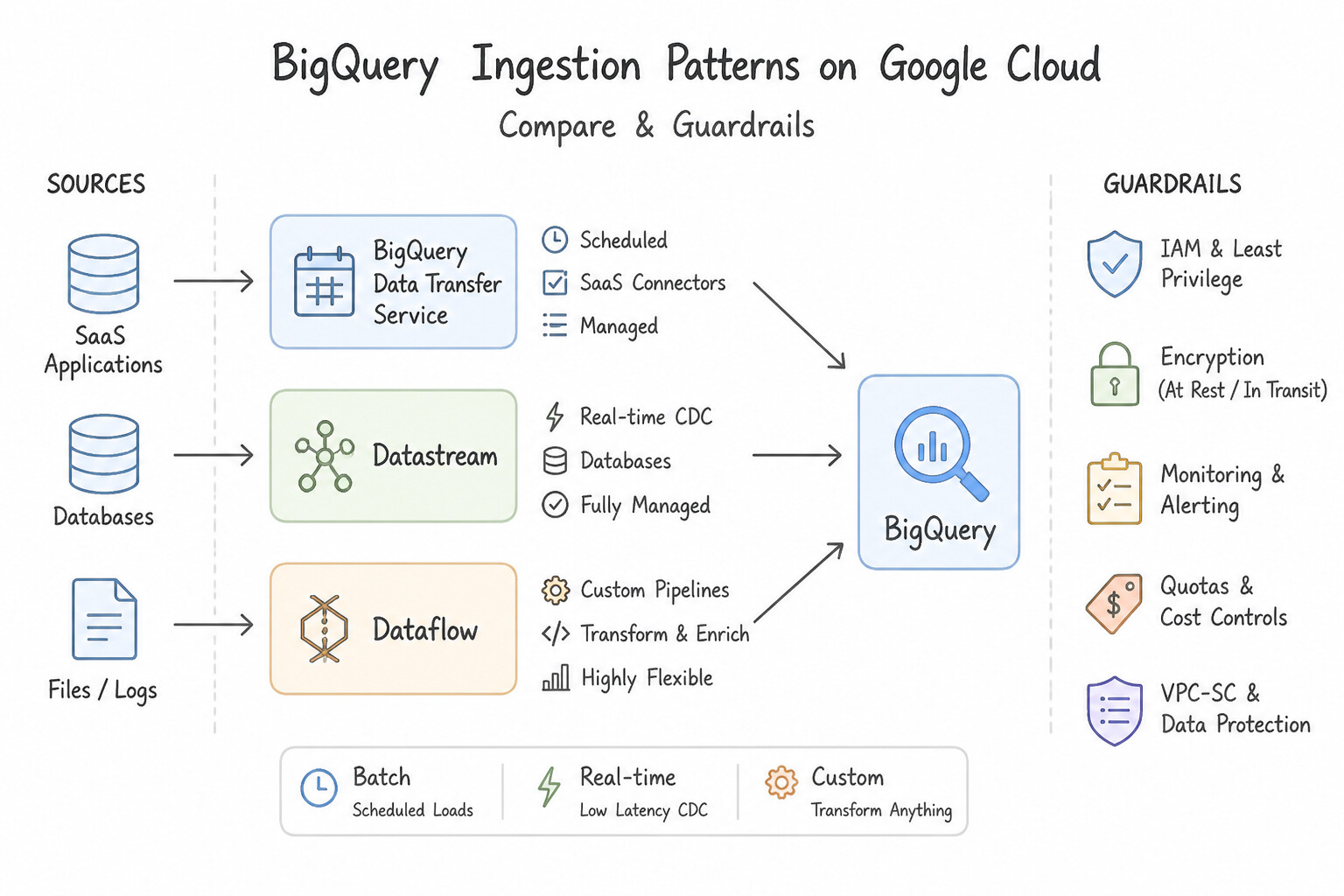 bigquery:datatransferservice, datastream, dataflow Architecture Architecture (1.4b)